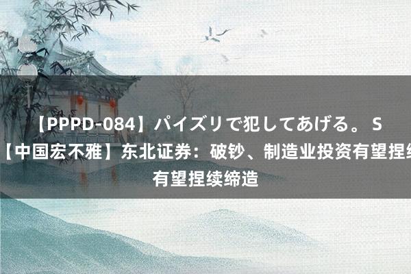 【PPPD-084】パイズリで犯してあげる。 SARA 【中国宏不雅】东北证券：破钞、制造业投资有望捏续缔造