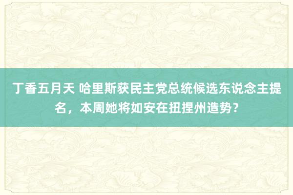 丁香五月天 哈里斯获民主党总统候选东说念主提名，本周她将如安在扭捏州造势？