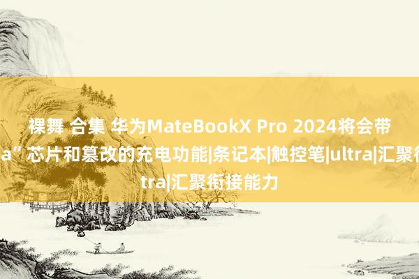 裸舞 合集 华为MateBookX Pro 2024将会带来“Ultra”芯片和篡改的充电功能|条记本|触控笔|ultra|汇聚衔接能力