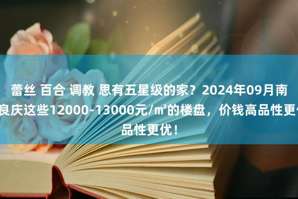 蕾丝 百合 调教 思有五星级的家？2024年09月南宁良庆这些12000-13000元/㎡的楼盘，价钱高品性更优！